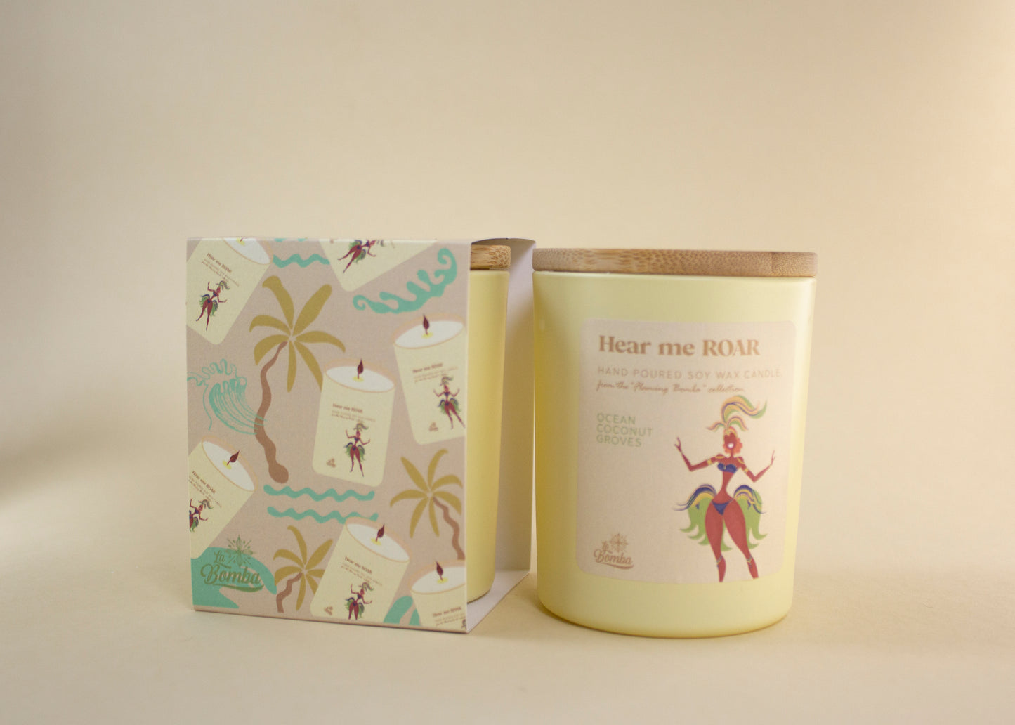 Hear Me ROAR (OCEAN COCONUT GROVES) Soy Wax Candle