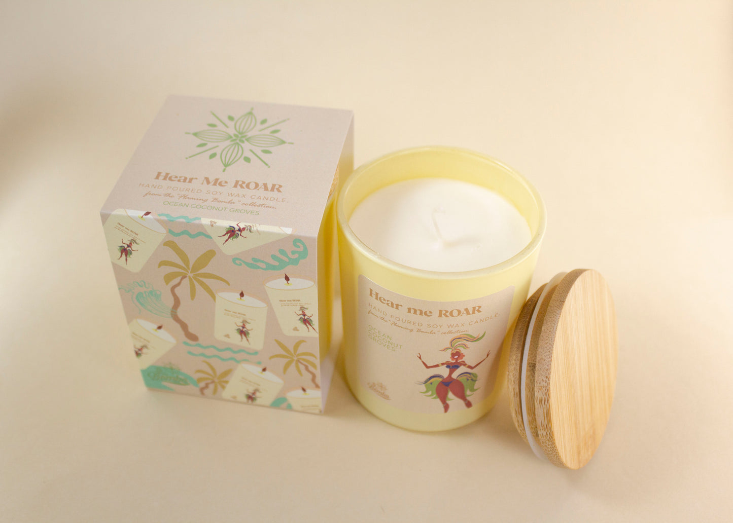 Hear Me ROAR (OCEAN COCONUT GROVES) Soy Wax Candle