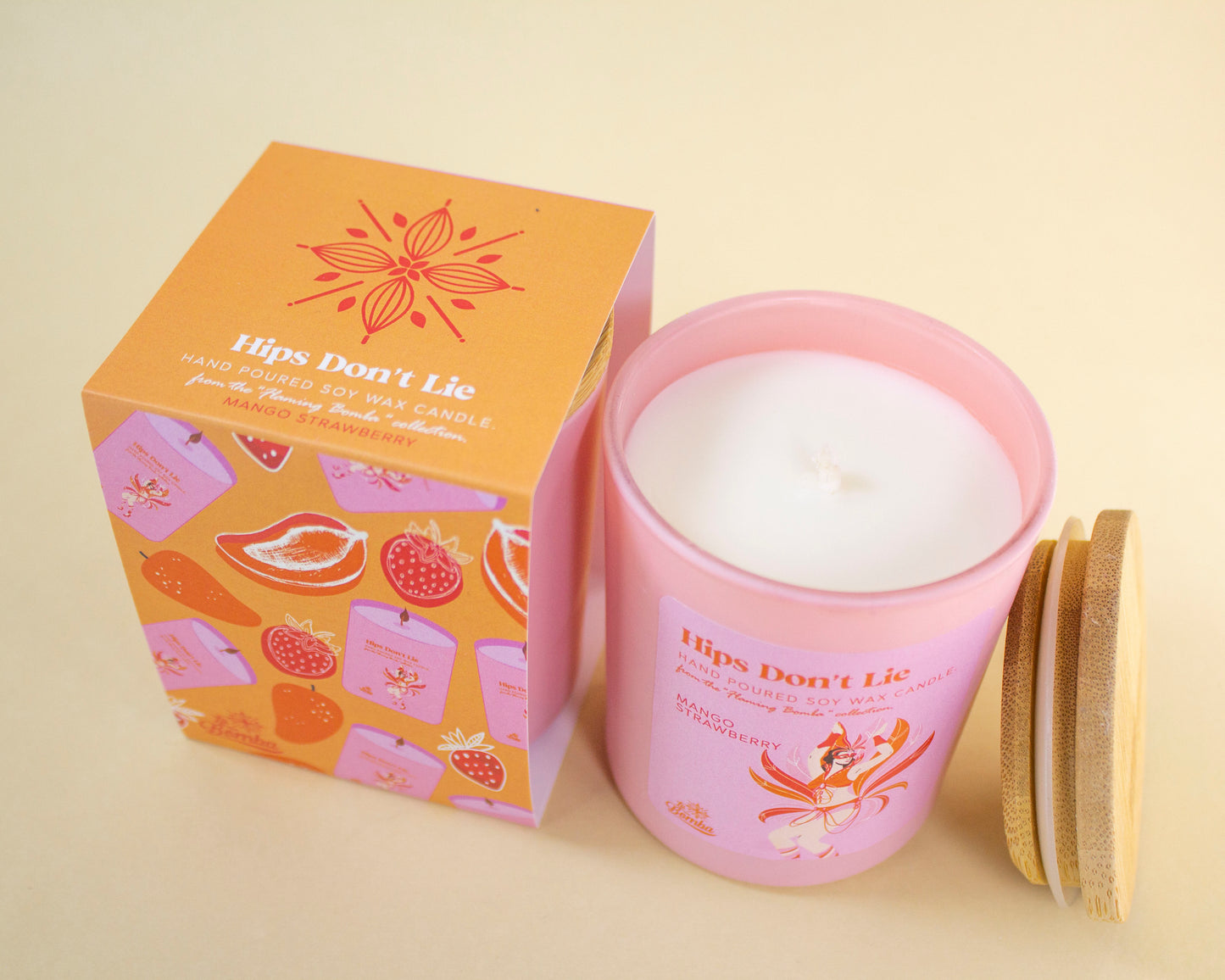 Hips Don't Lie (MANGO STRAWBERRY) Soy Wax Candle