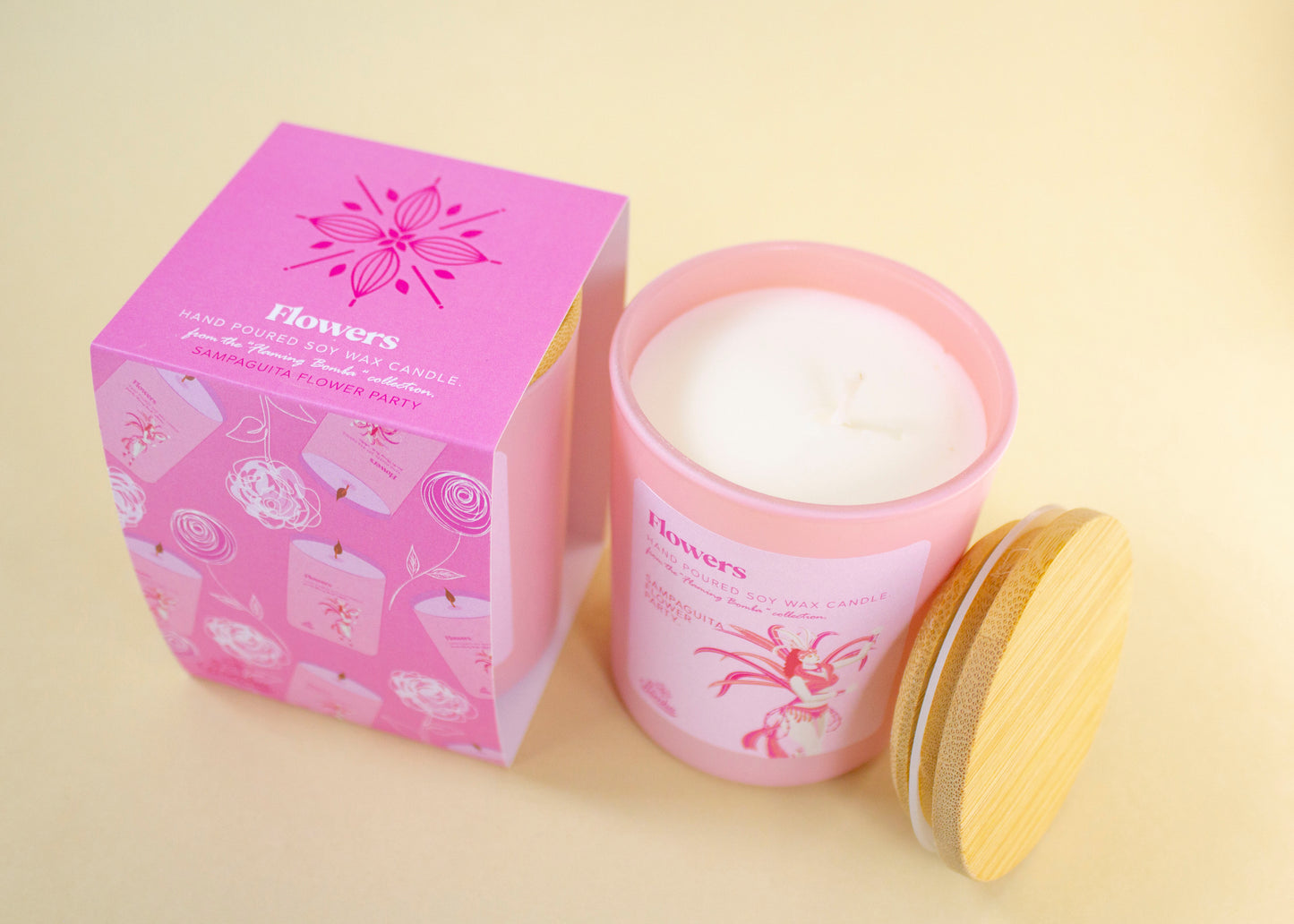 Flowers (SAMPAGUITA FLOWER PARTY) Soy Wax Candle