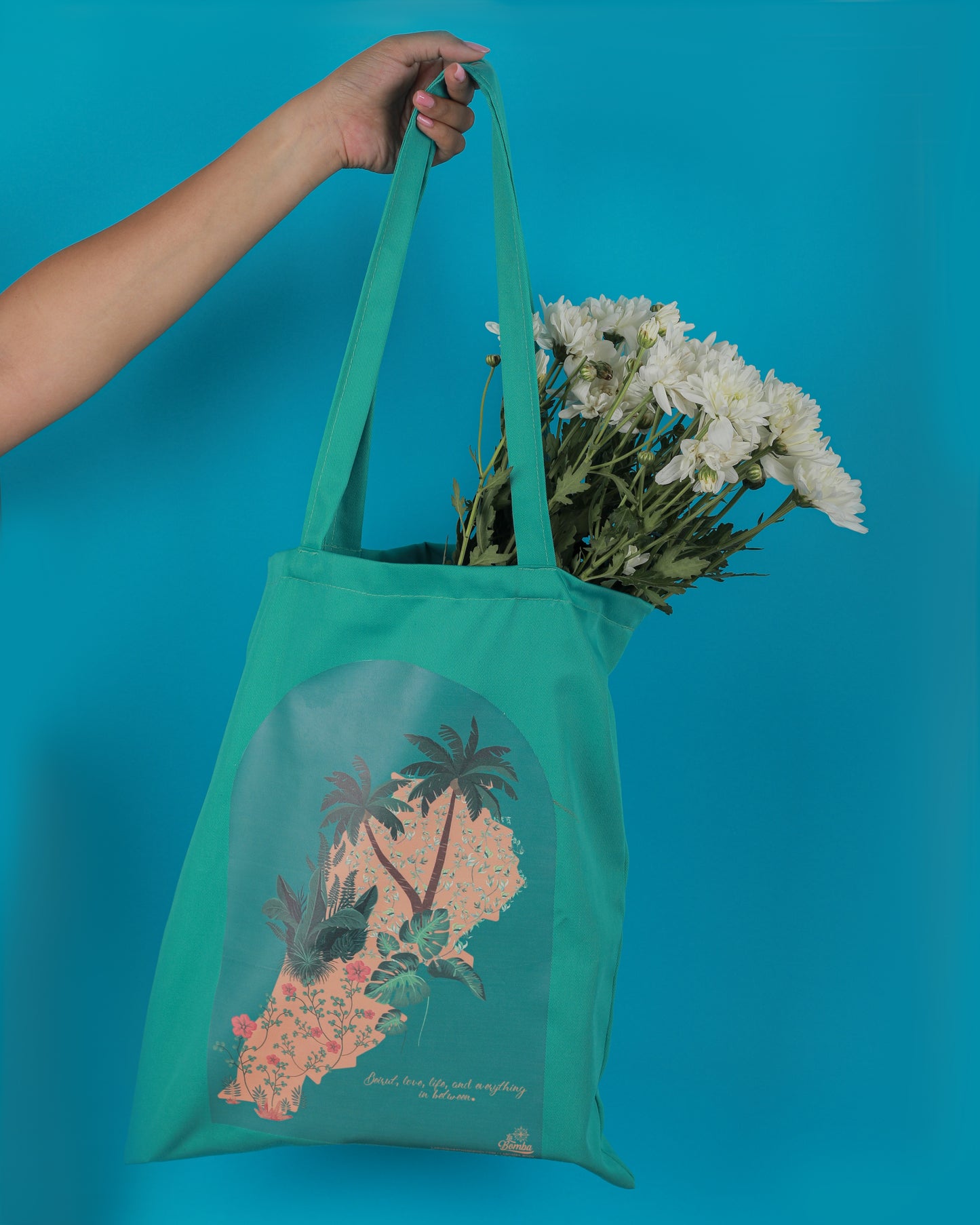 +961 Love - Aqua Tote Bag